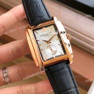 2019 Copy Patek Philippe Gondolo Rose Gold White Watches